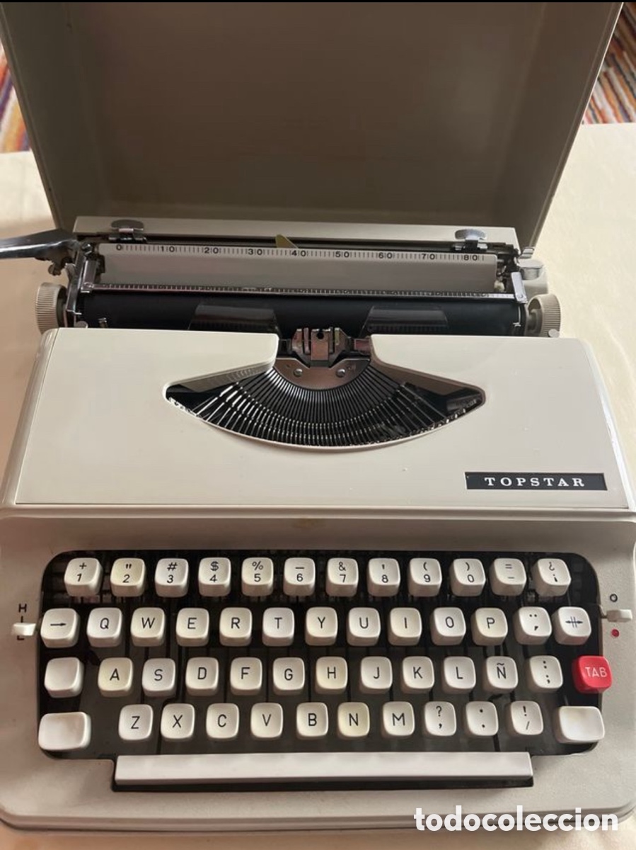 Antig&uuml;edades: M&aacute;quina de escribir TopStar - Foto 1