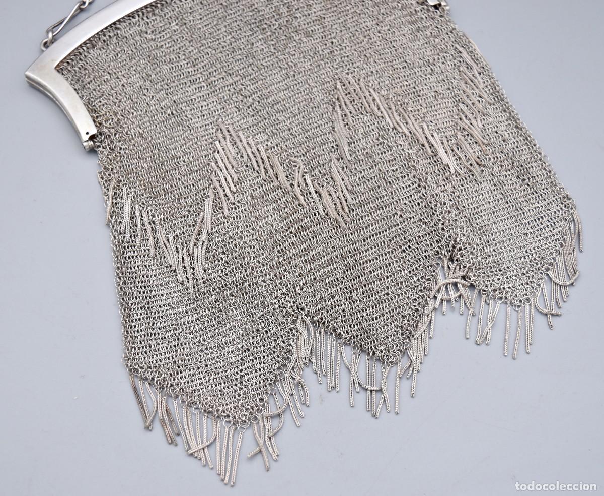Antig&uuml;edades: Bolso antiguo de plata - Foto 4