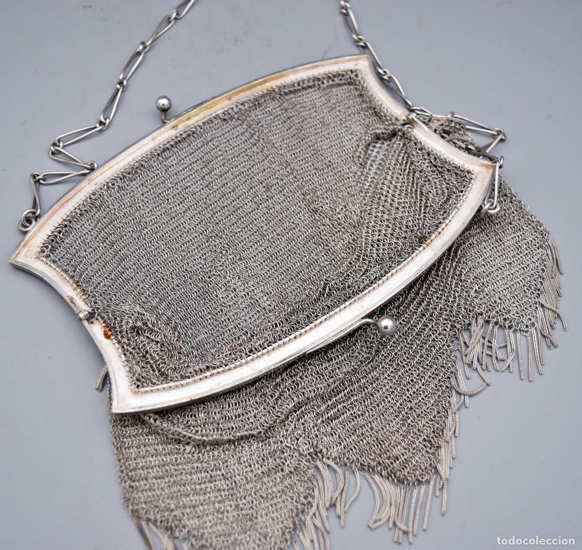 Antig&uuml;edades: Bolso antiguo de plata - Foto 5