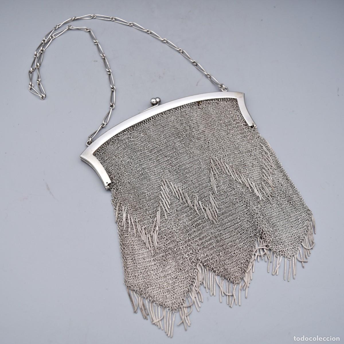 Antig&uuml;edades: Bolso antiguo de plata - Foto 6