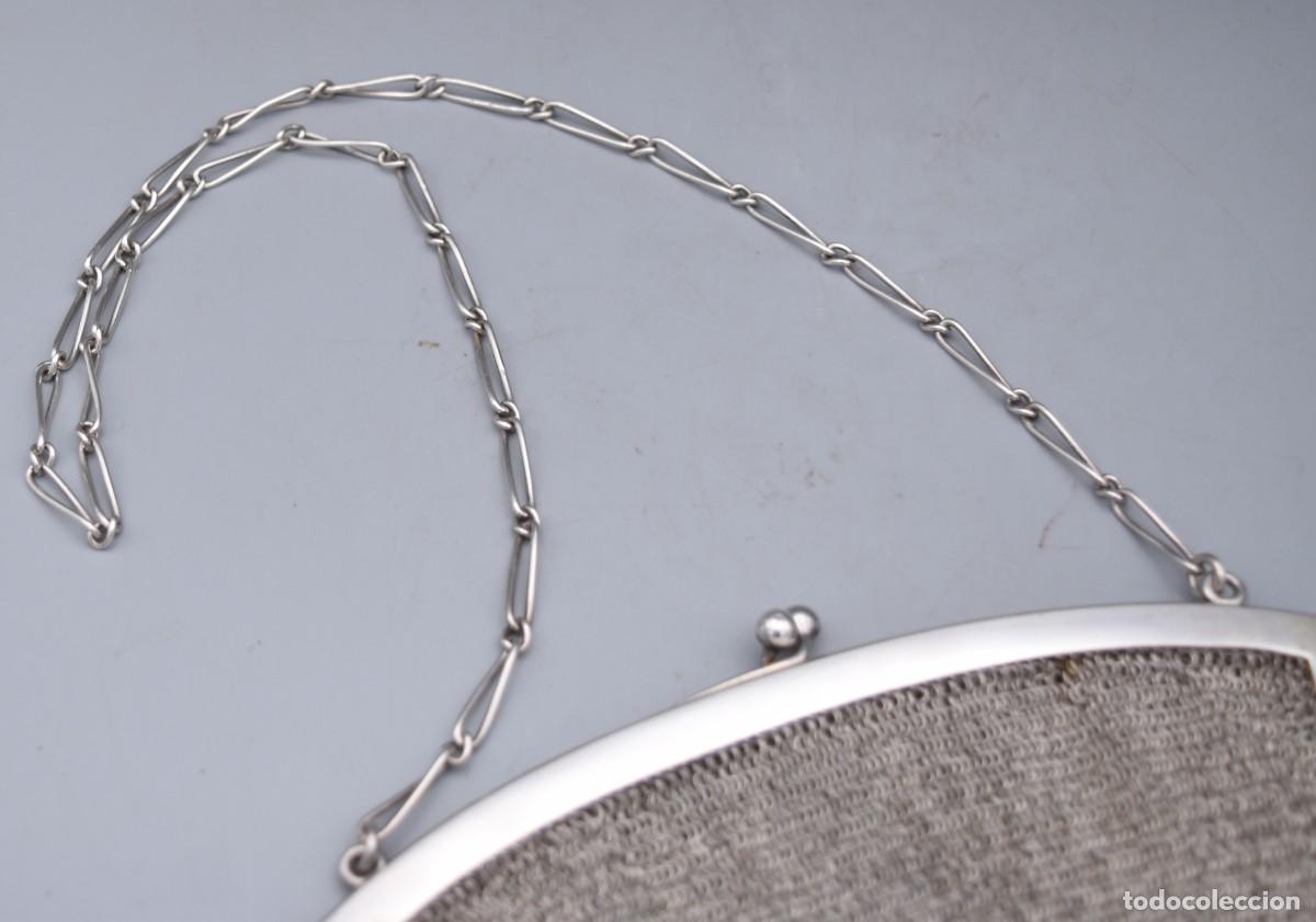 Antig&uuml;edades: Bolso antiguo de plata - Foto 8