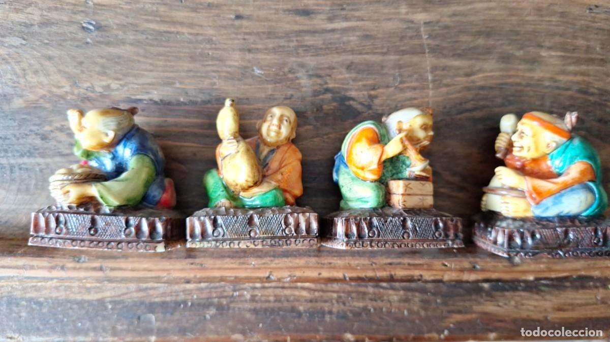 Antig&uuml;edades: 4 NETSUKE 3 de BOT&Oacute;N JAPON&Eacute;S Jap&oacute;n - Foto 3