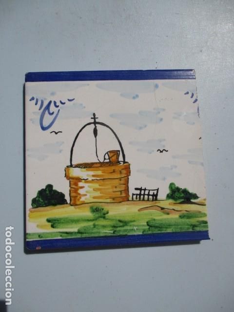 Antig&uuml;edades: Azulejo pintado a mano - Foto 1