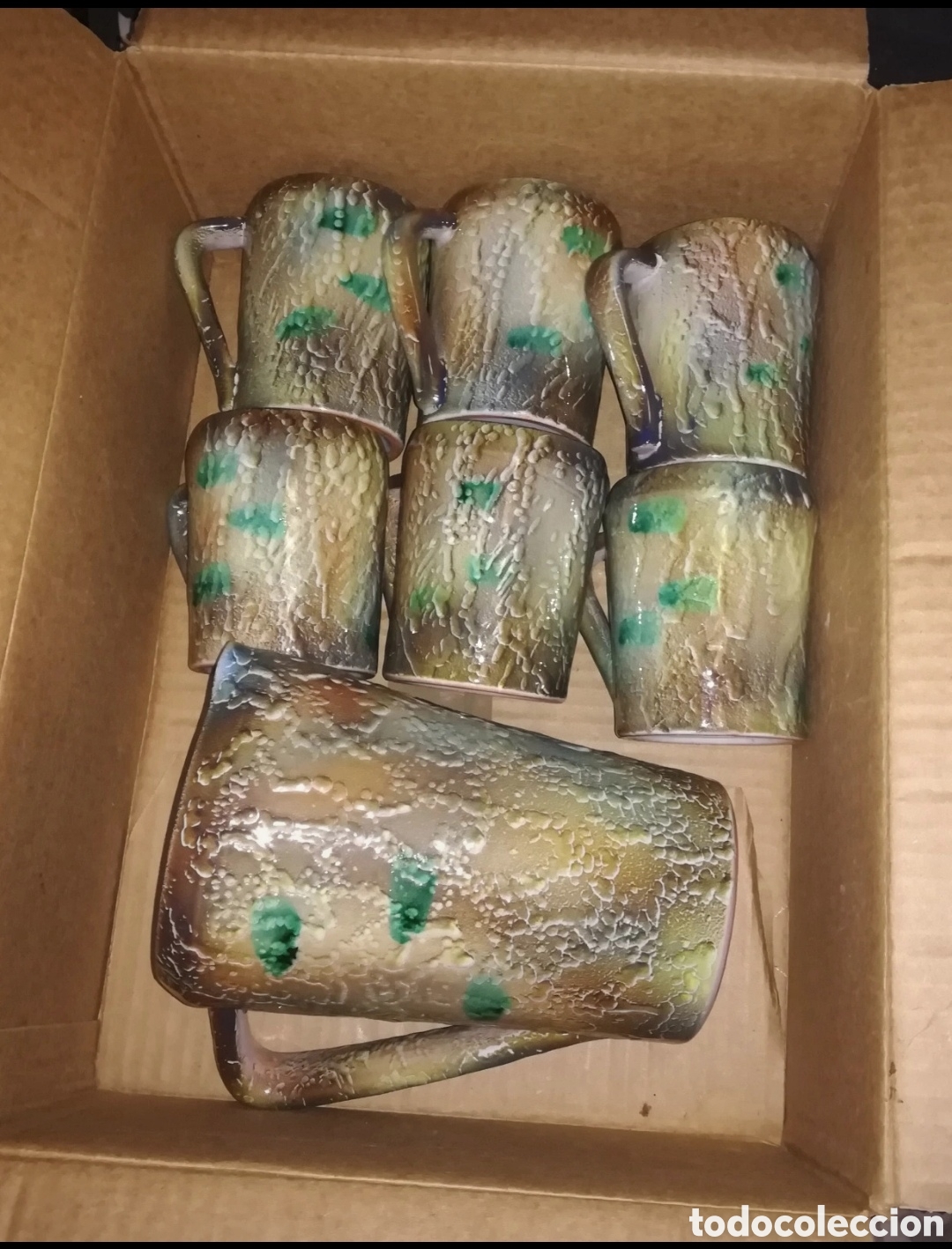 Antig&uuml;edades: Conjunto de Jarra con 6 tazas - Foto 5