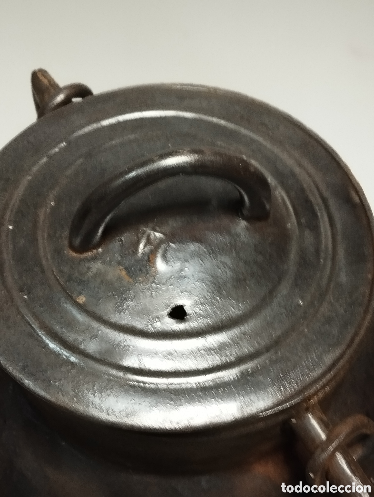 Antig&uuml;edades: Pote gallego hierro fundido - Foto 3