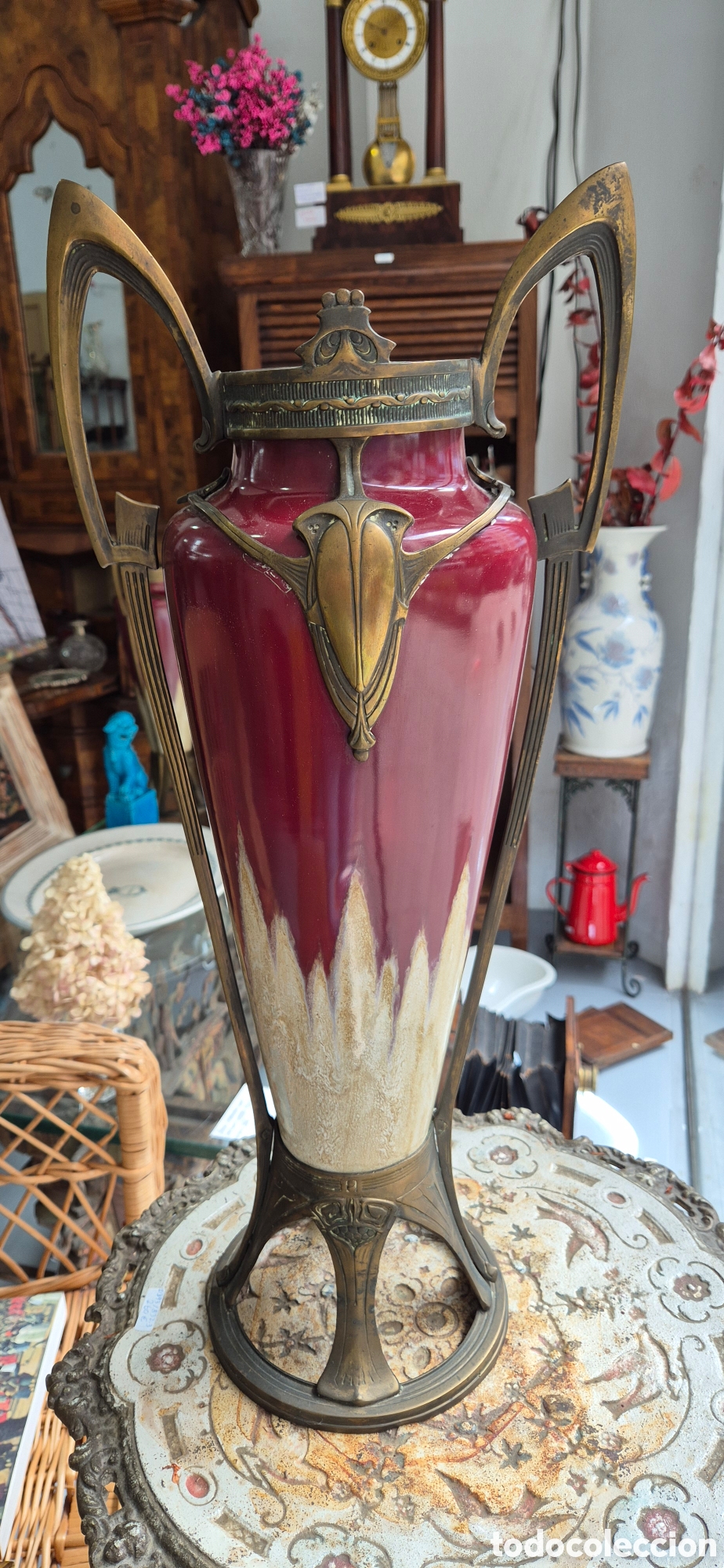 Antig&uuml;edades: Par de vasos Jugendstil - Foto 1