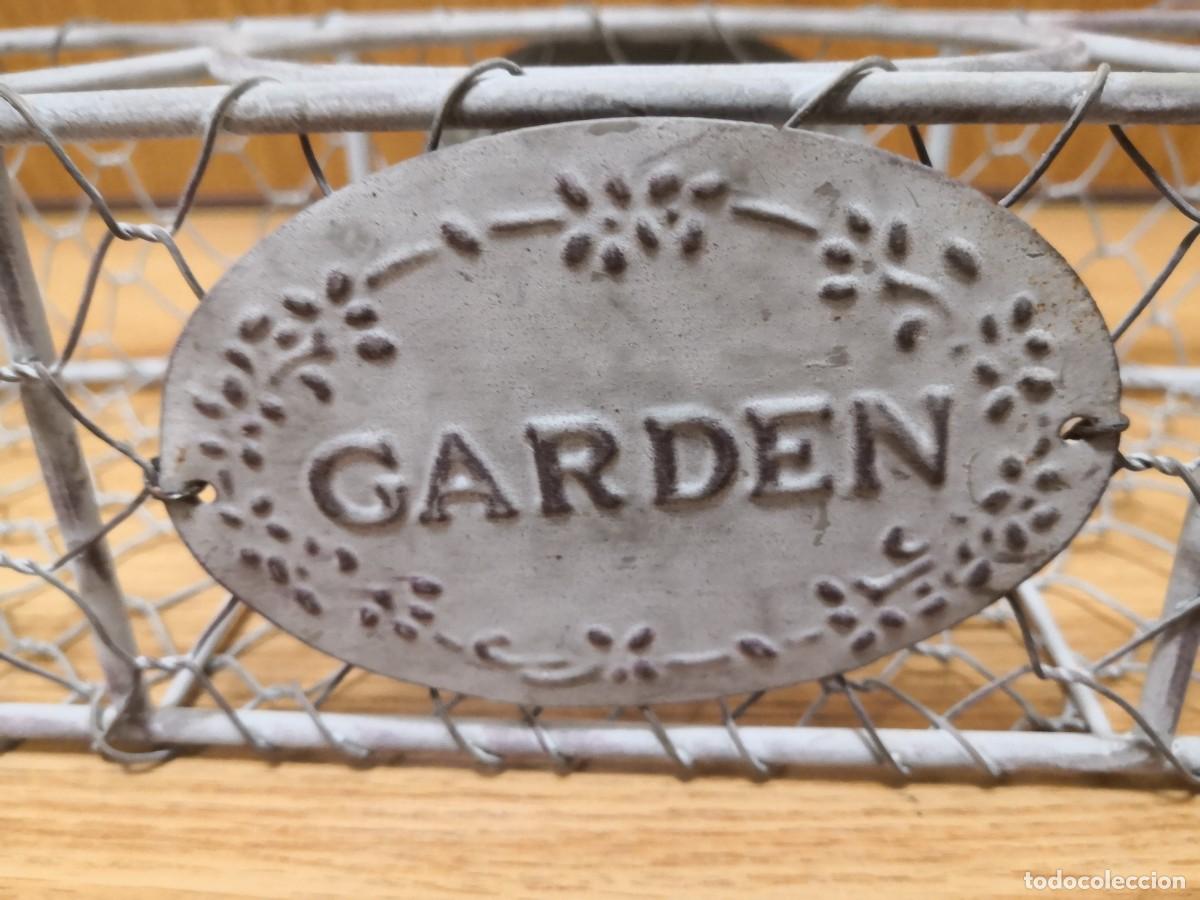 Antig&uuml;edades: JARDINERA MACETERO NUEVA TRES MACETAS - Foto 1