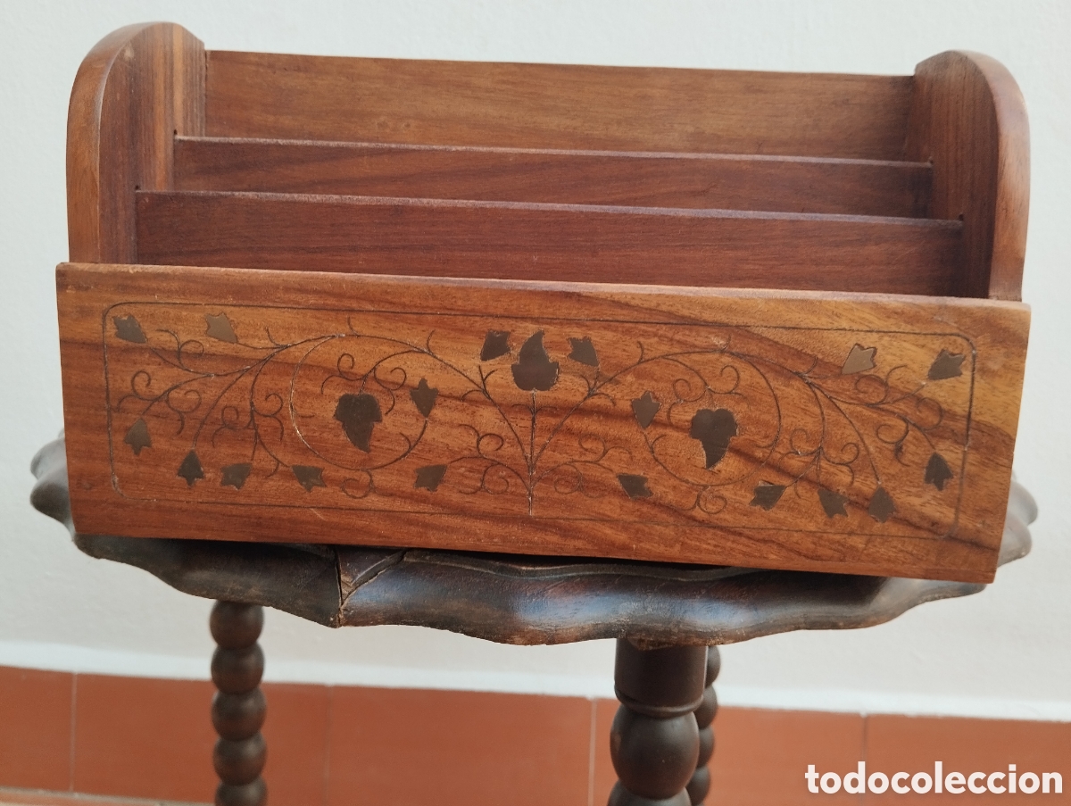 Antig&uuml;edades: Portacartas de madera de la India - Foto 2