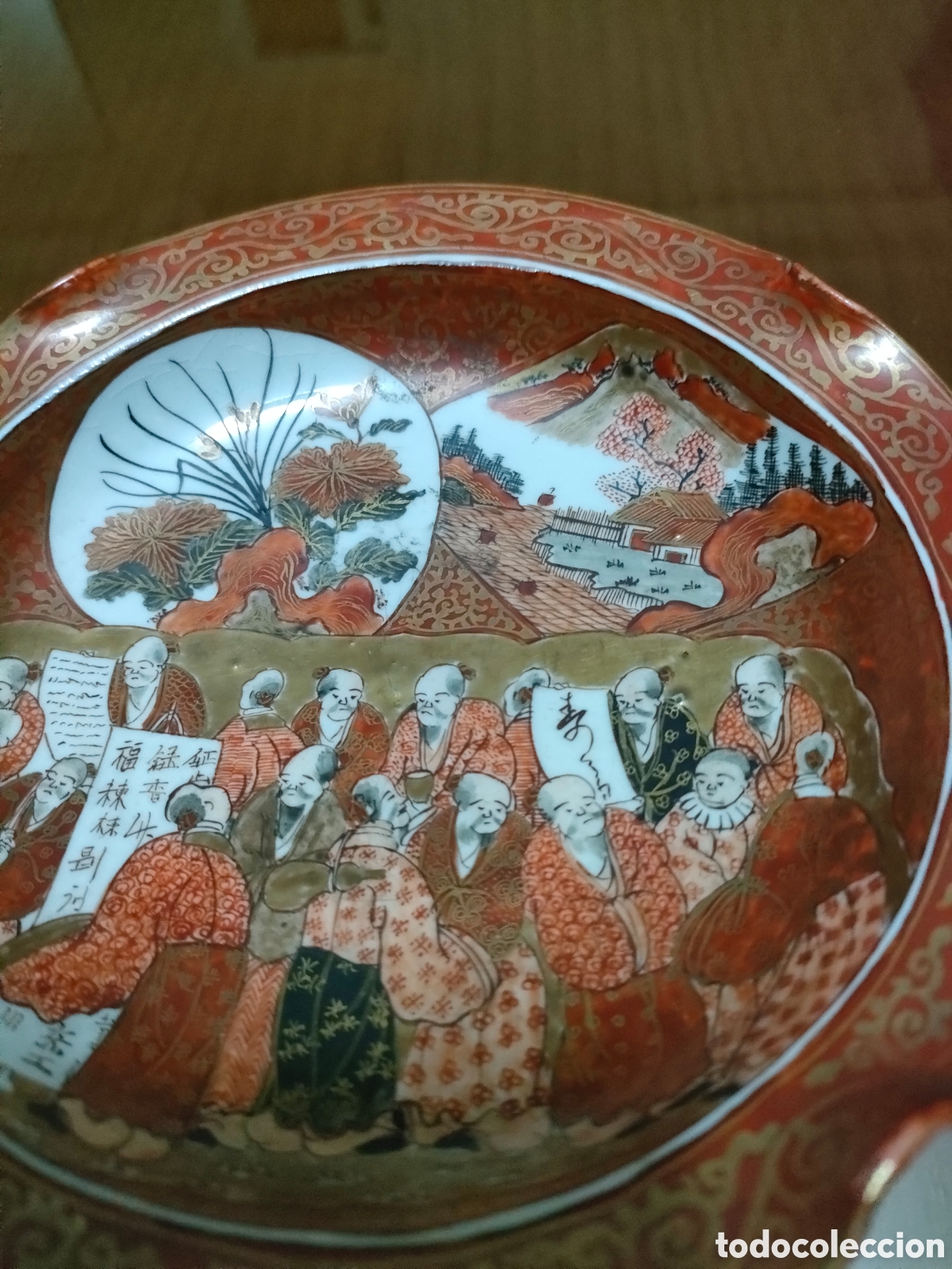 Antig&uuml;edades: Peque&ntilde;o plato kutani sxix - Foto 2