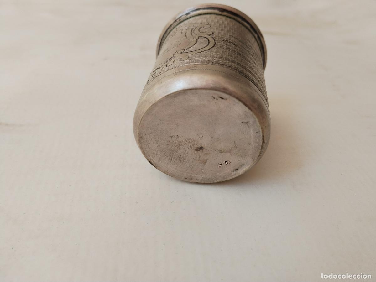 Antig&uuml;edades: vaso de plata grabado 4 junio 1871 meinent pathchen - Foto 6