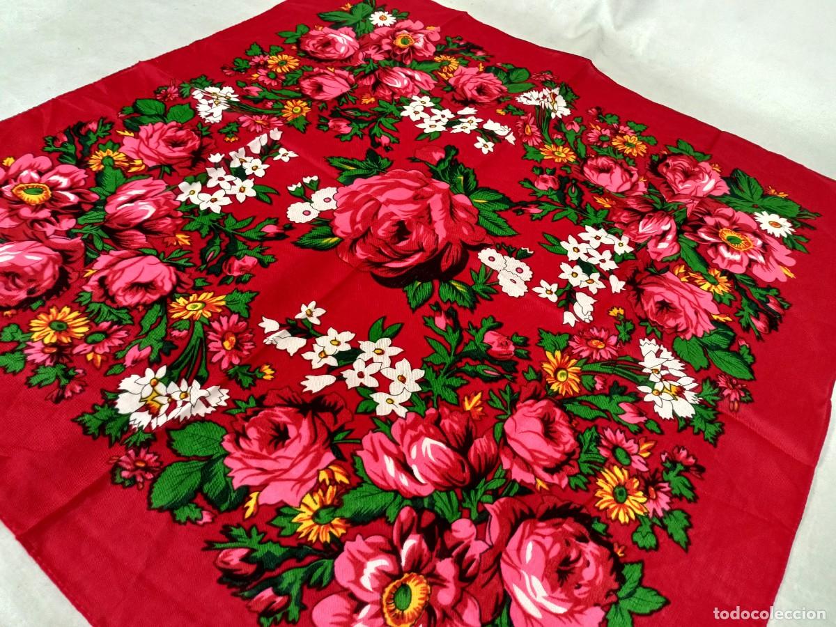 Antig&uuml;edades: Pa&ntilde;uelo estampado rojo - Foto 1