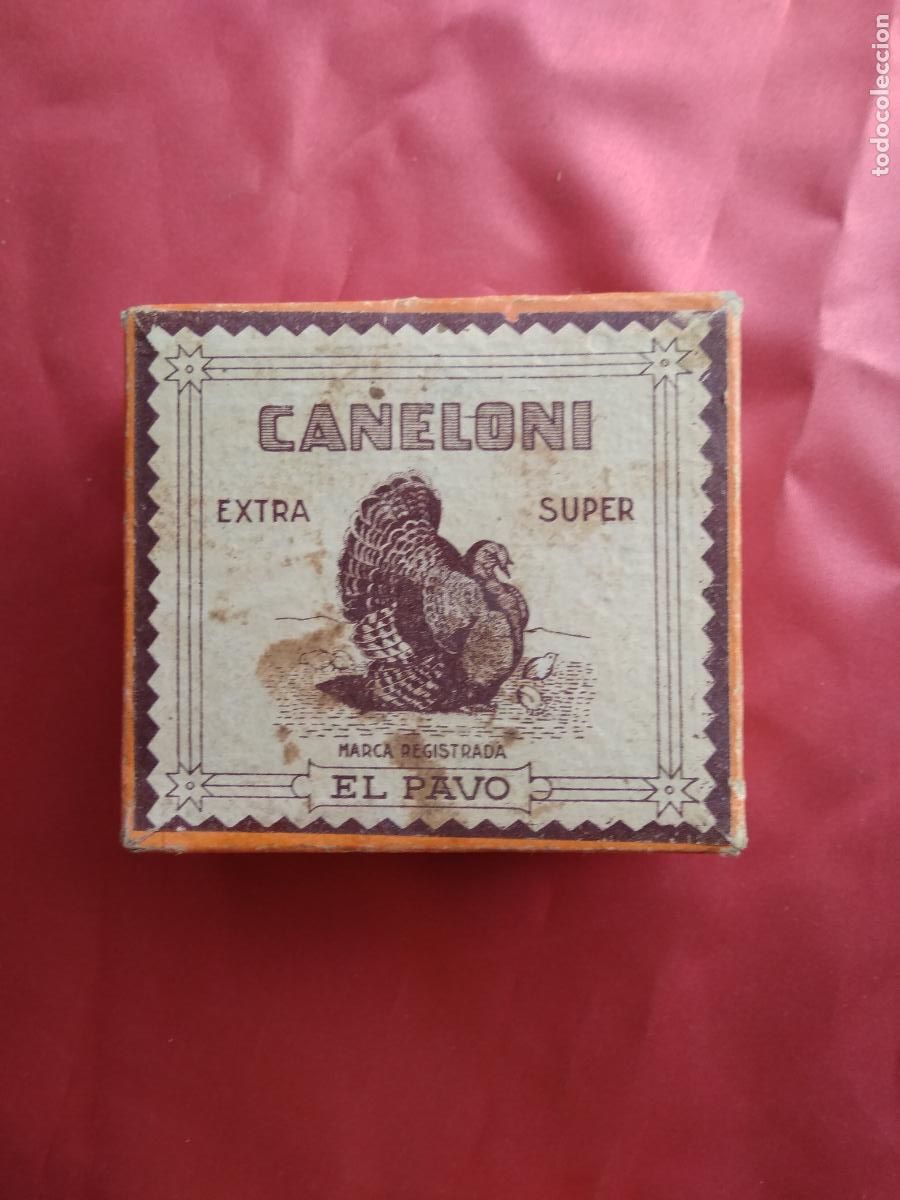 Antig&uuml;edades: Caja caneloni el pavo. Rinconera - Foto 1