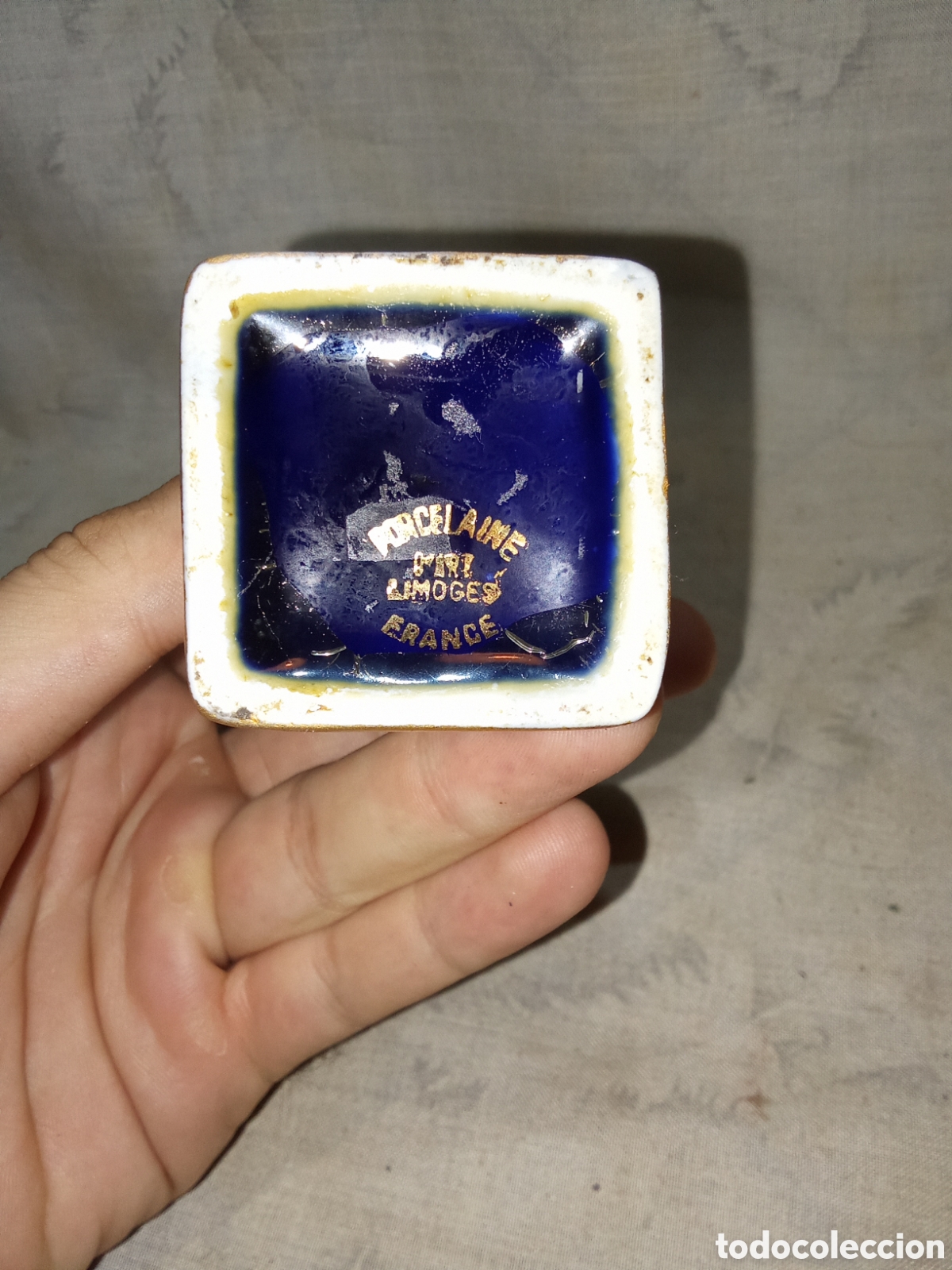 Antig&uuml;edades: PEQUE&Ntilde;O Y BONITO FLORERO DE LIMOGES CON BASE - Foto 10