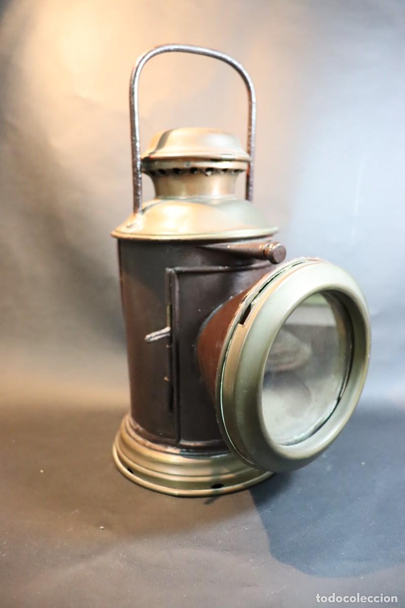 Antig&uuml;edades: Farol o linterna de mano, ferroviario - Foto 1