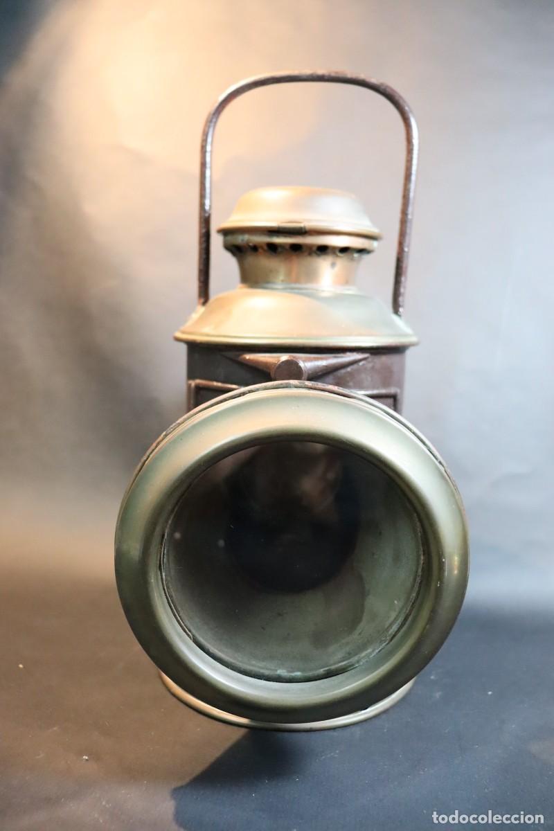 Antig&uuml;edades: Farol o linterna de mano, ferroviario - Foto 2