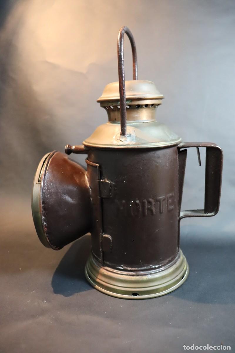 Antig&uuml;edades: Farol o linterna de mano, ferroviario - Foto 4