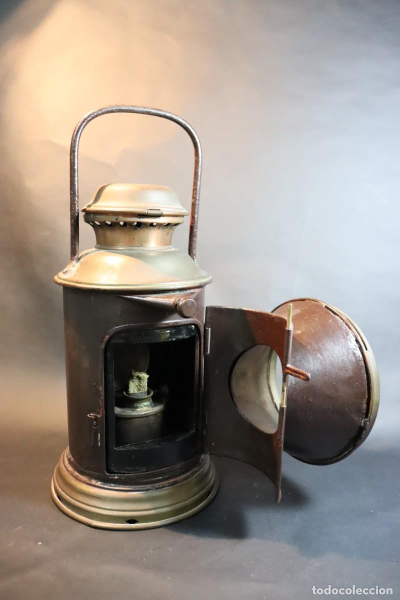 Antig&uuml;edades: Farol o linterna de mano, ferroviario - Foto 7