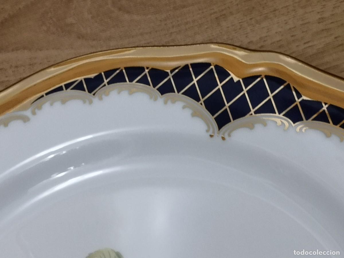 Antig&uuml;edades: PLATO COLECCI&Oacute;N DORADO PINTADO - Foto 4