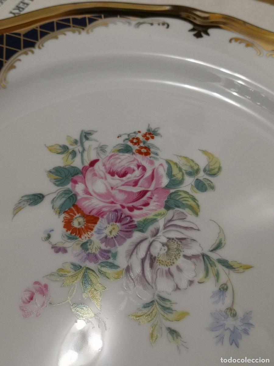 Antig&uuml;edades: PLATO COLECCI&Oacute;N DORADO PINTADO - Foto 7