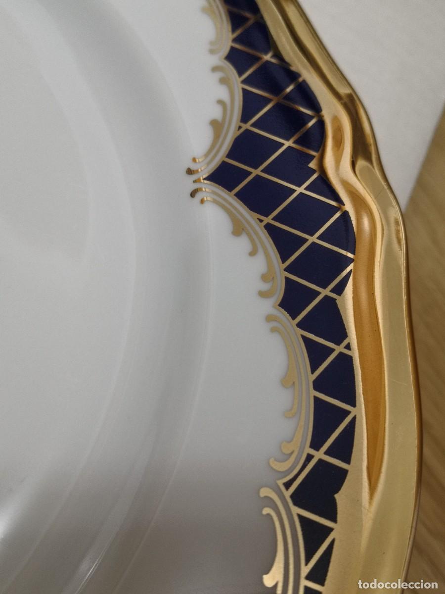 Antig&uuml;edades: PLATO COLECCI&Oacute;N DORADO PINTADO - Foto 9