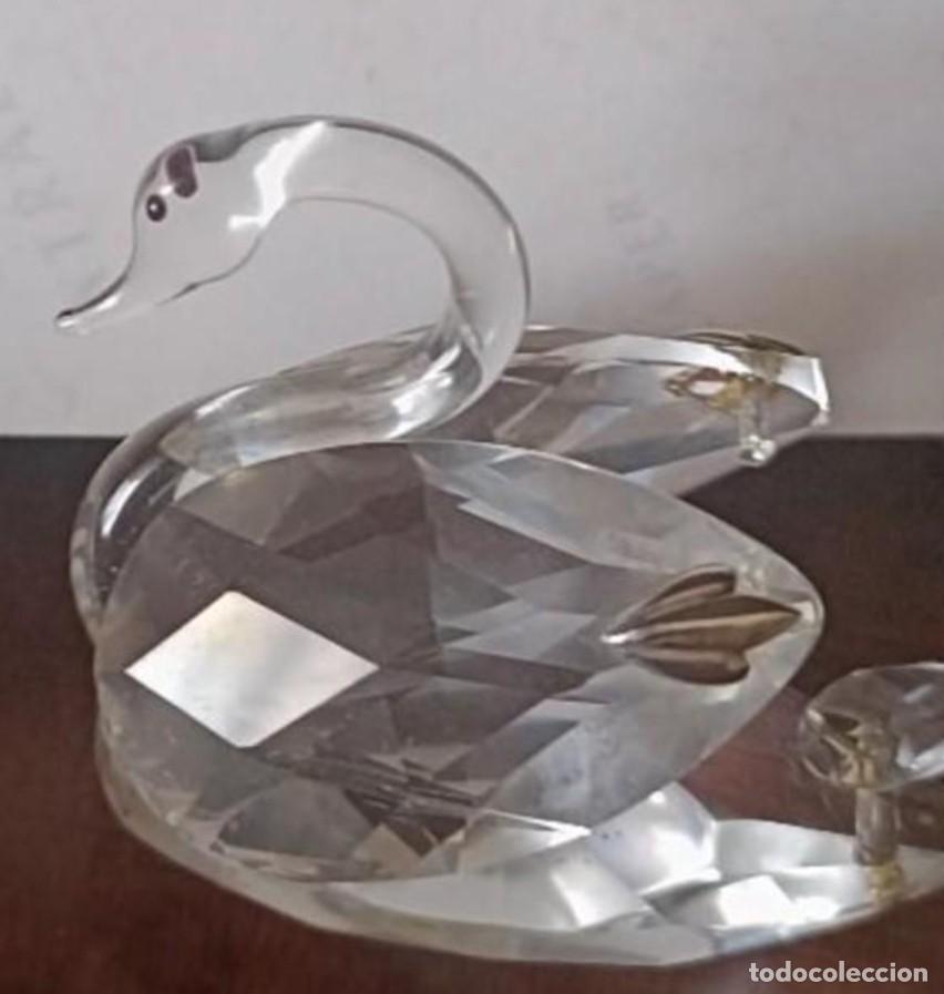 Antig&uuml;edades: Cisne cristal tallado - Foto 2