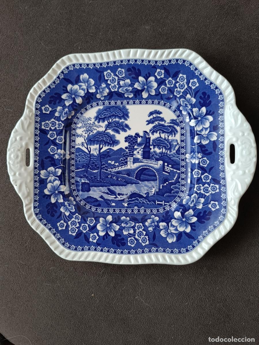 Antig&uuml;edades: Bandeja y plato de porcelana - Foto 1