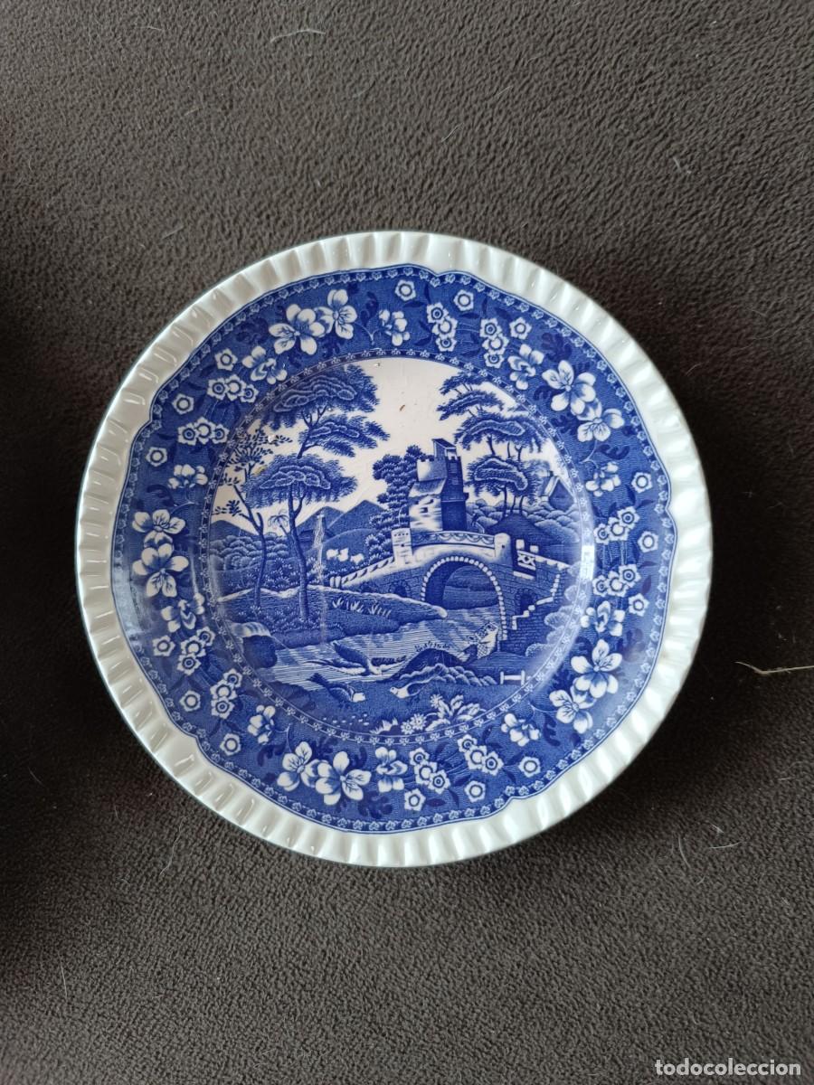 Antig&uuml;edades: Bandeja y plato de porcelana - Foto 2