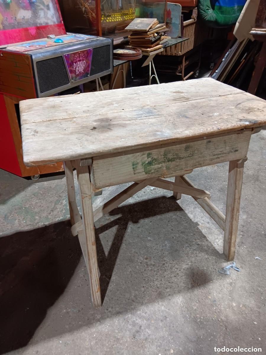 Antig&uuml;edades: Mesa tocinera antigua - Foto 1