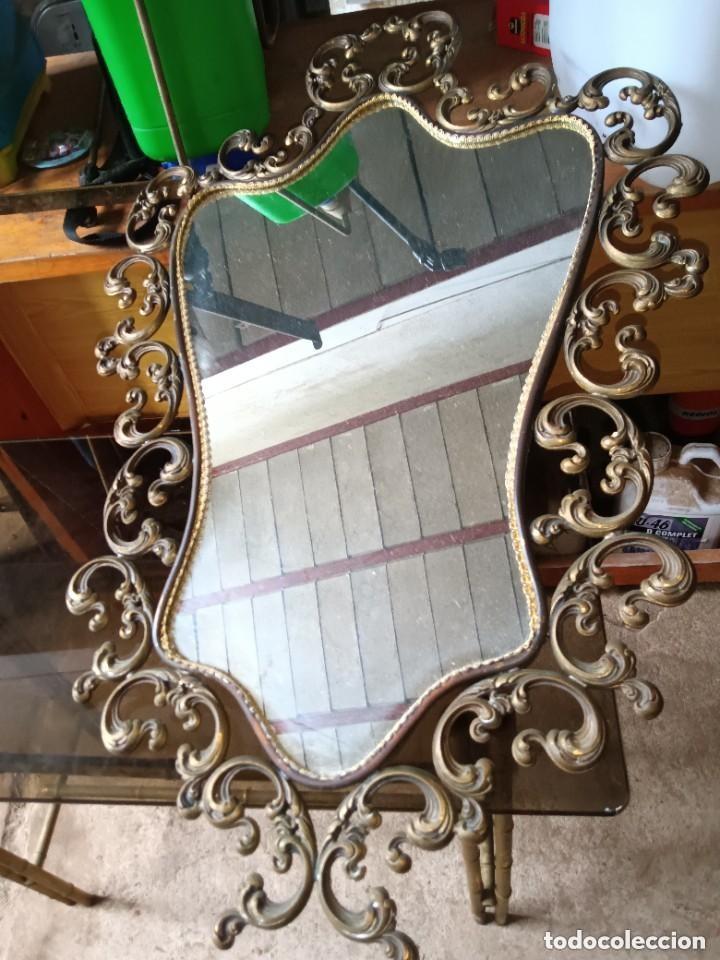 Antiques: Espejo bronce buen estado