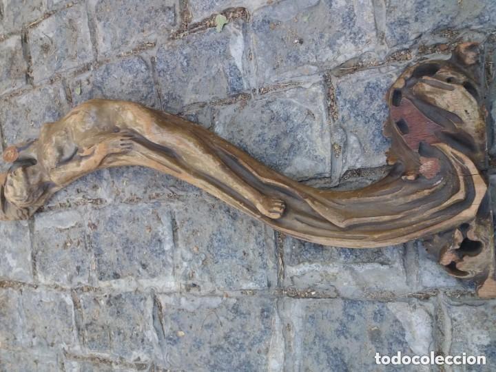 Antig&uuml;edades: figura mujer talla madera - Foto 5
