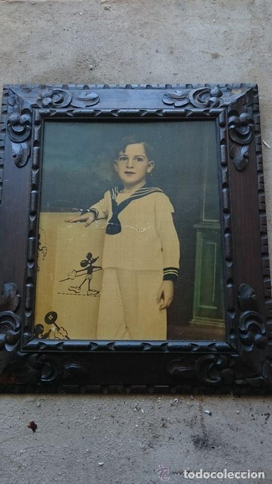 Antiques: cuadro antiguo en madera