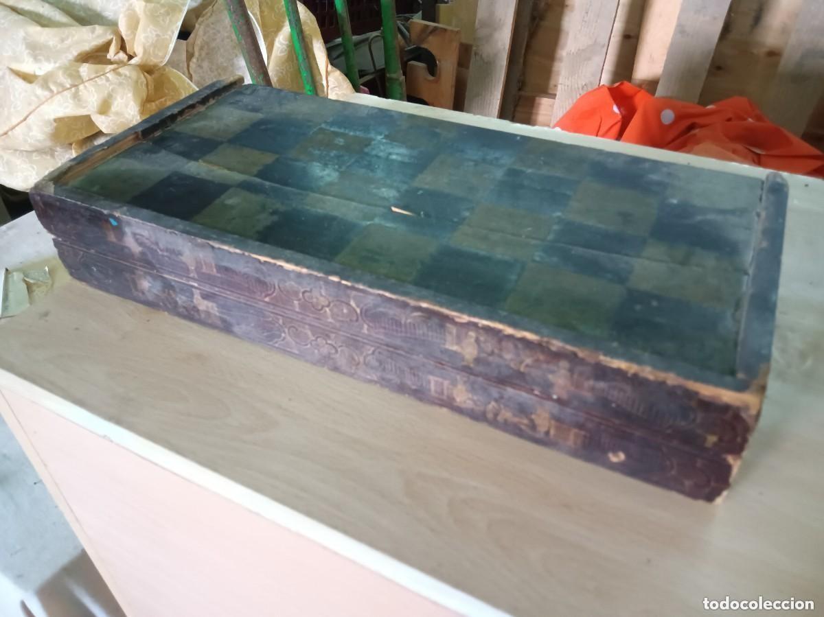 Antiquit&eacute;s: Caja de juego hispano-filipina original , deteriorada ver fotograf&iacute;as , original de epoca