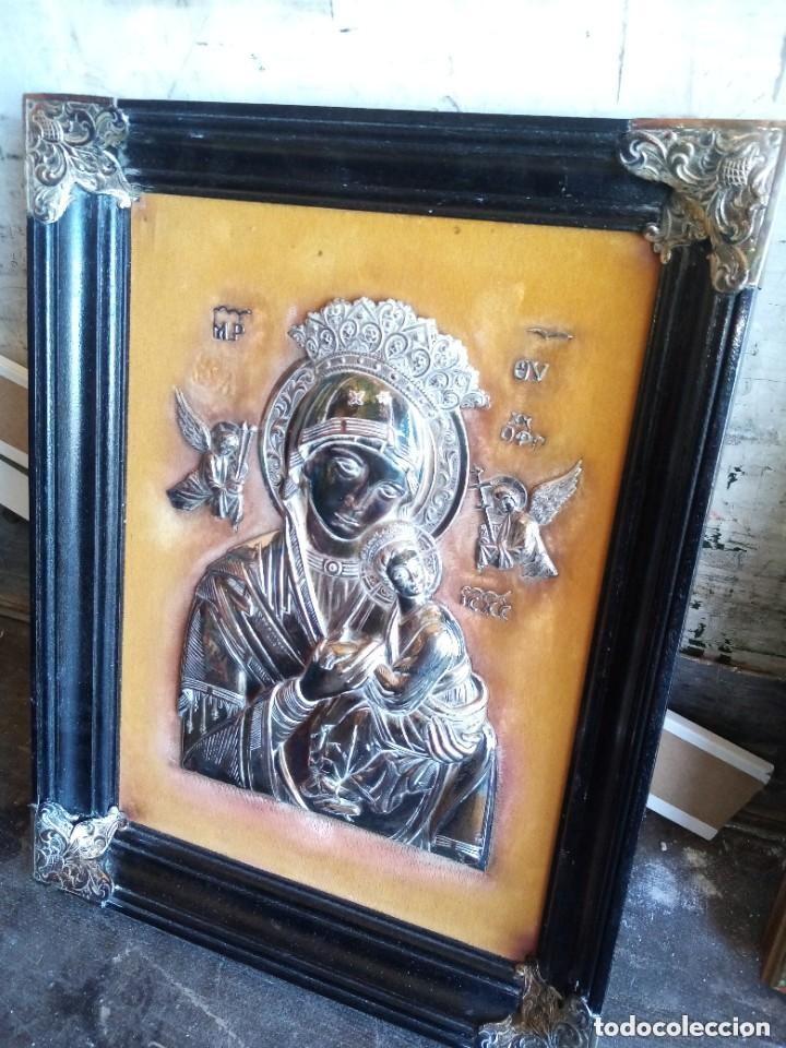 Antig&uuml;edades: cuadro virgen de plata - Foto 2
