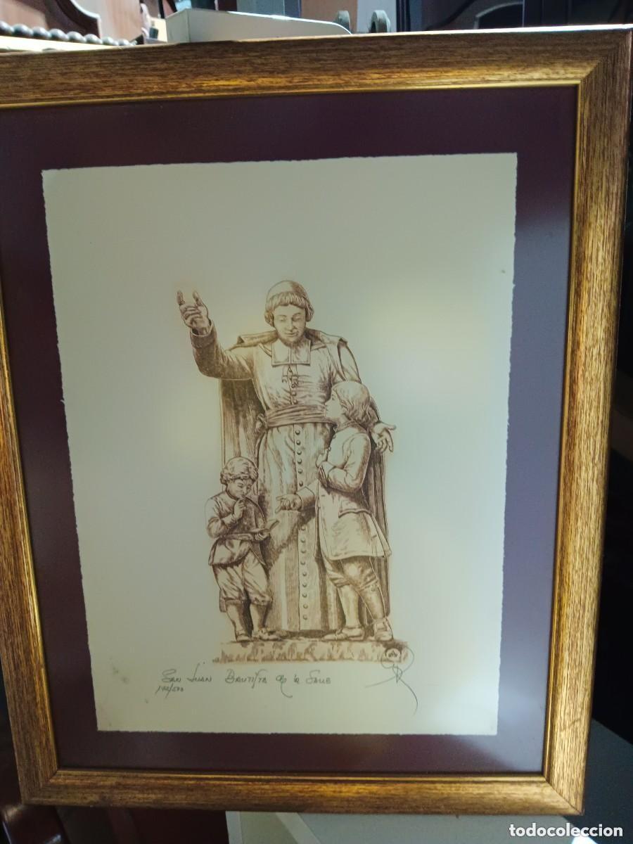 Antig&uuml;edades: Grabado san juan bautista de la salle