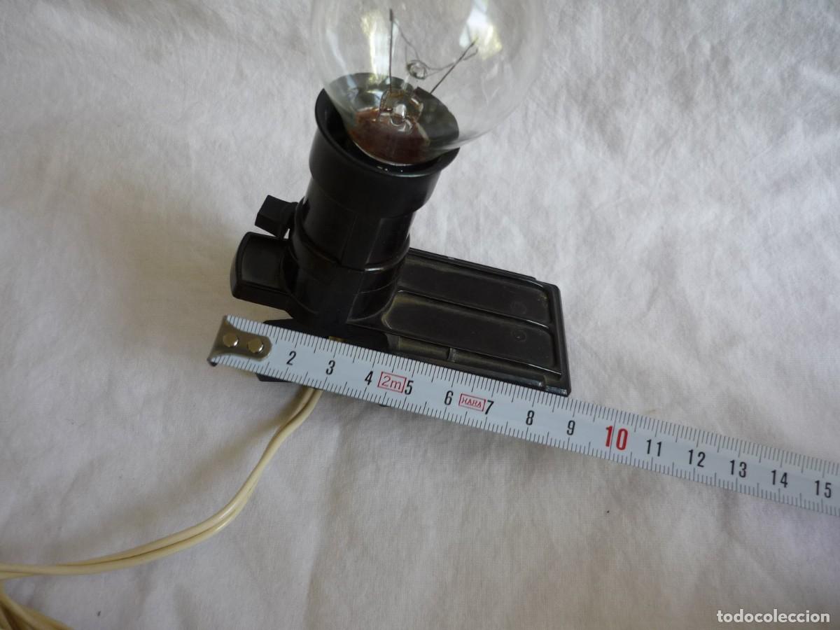 Antig&uuml;edades: L&aacute;mpara de pinza en baquelita con interruptor funcionando - Foto 12