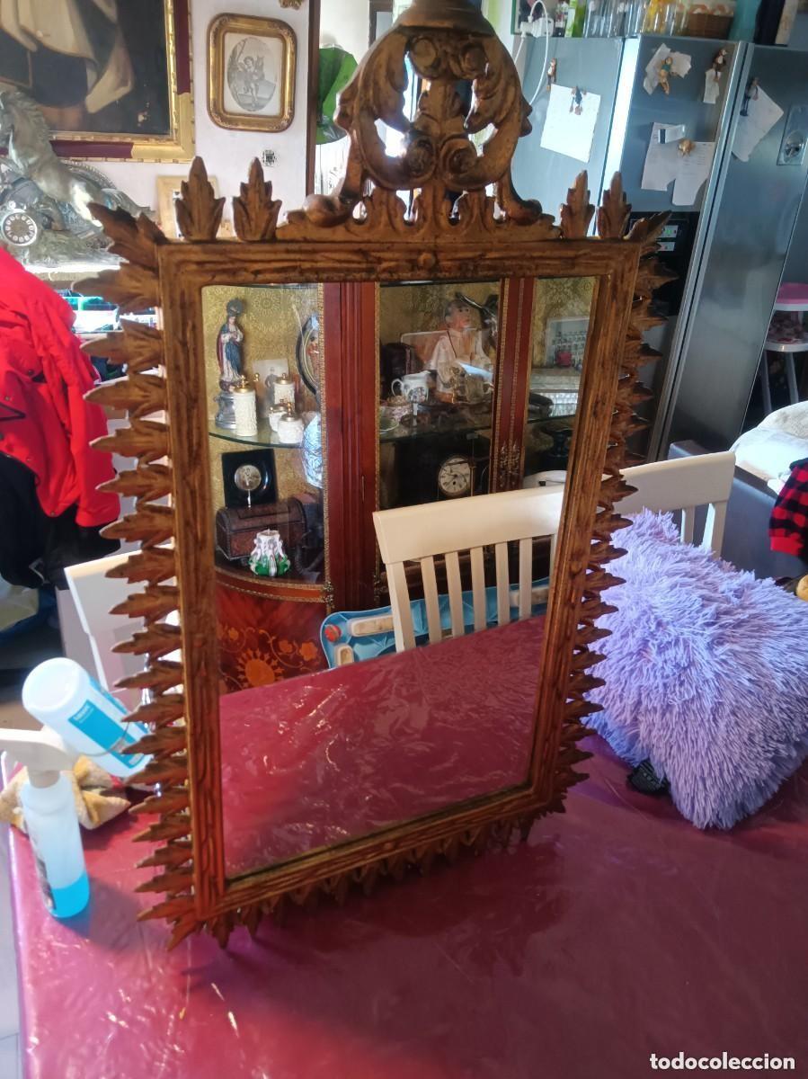 Antig&uuml;edades: Espejo puntas tipo sol - Foto 1