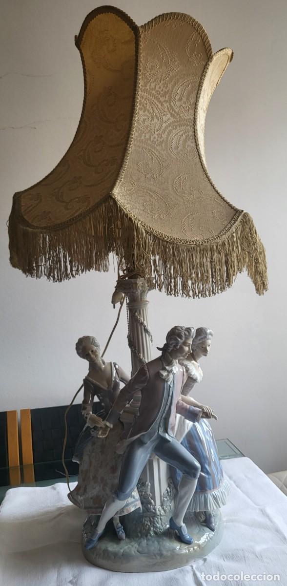 Antig&uuml;edades: Lampara de mesa de LLadro - Foto 3