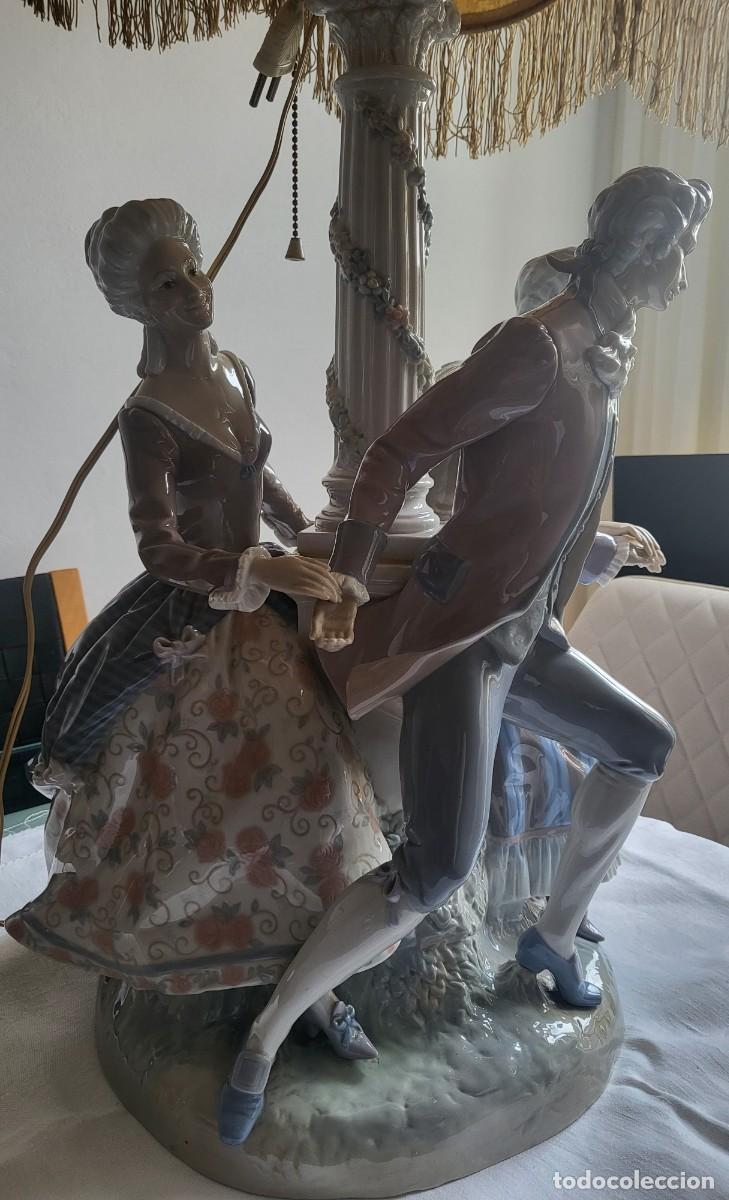 Antig&uuml;edades: Lampara de mesa de LLadro - Foto 4