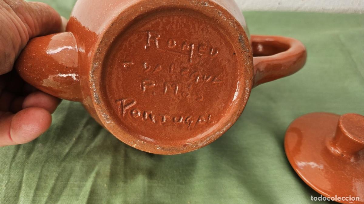 Antig&uuml;edades: cafetera de barro portugues - Foto 3