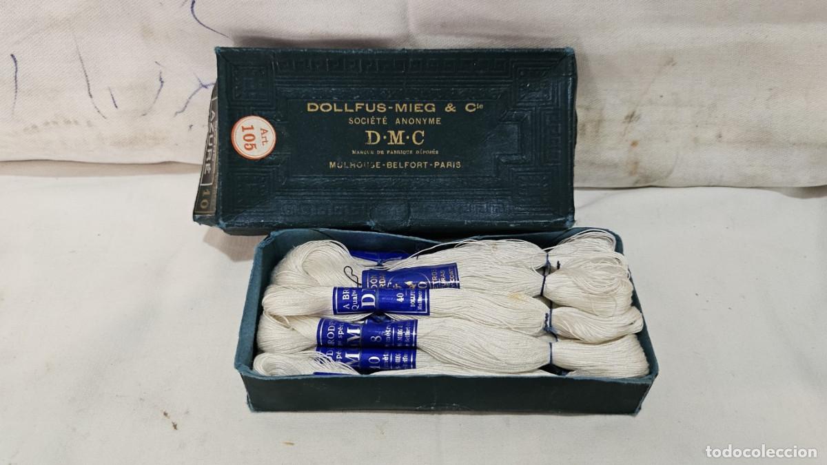 Antig&uuml;edades: hilos en color blanco antiguos - Foto 1