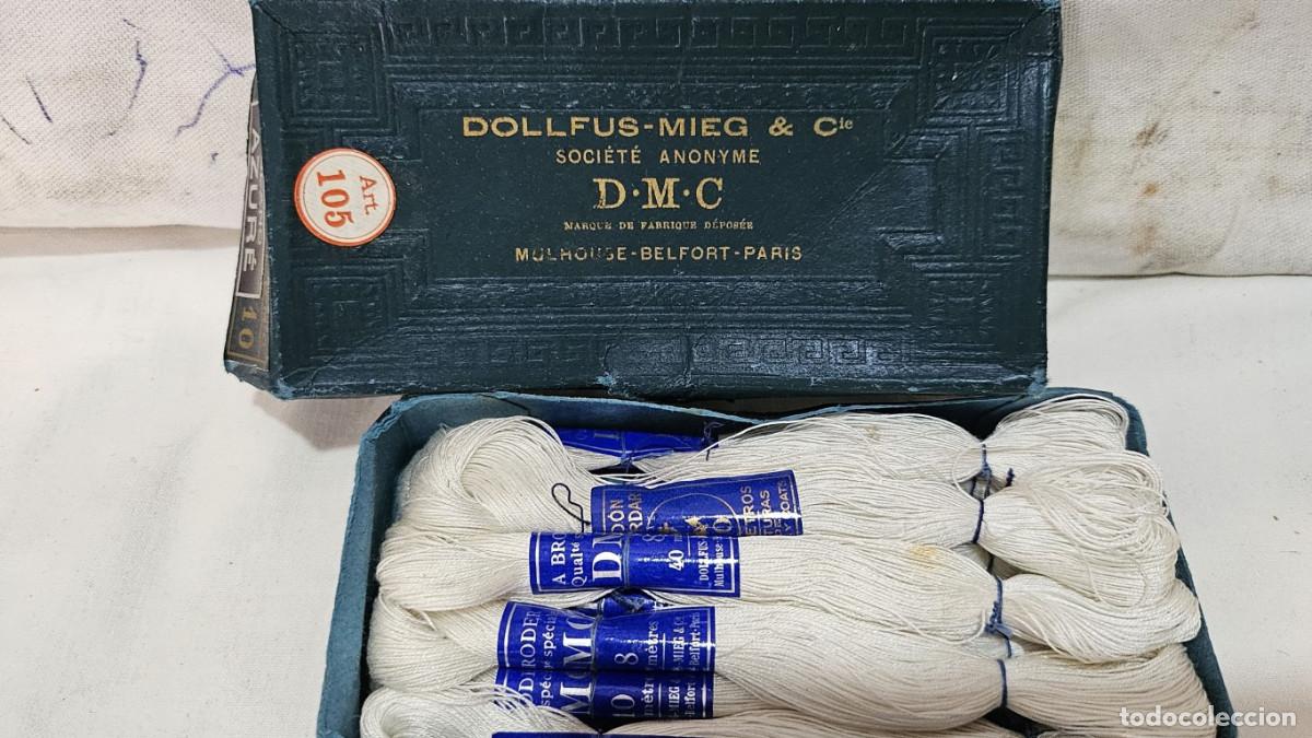 Antig&uuml;edades: hilos en color blanco antiguos - Foto 2