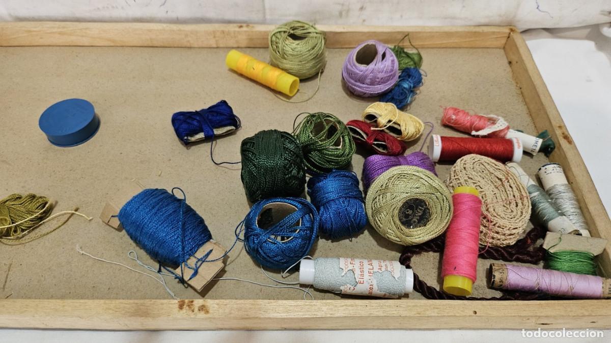 Antig&uuml;edades: lotes de hilos de colores - Foto 2