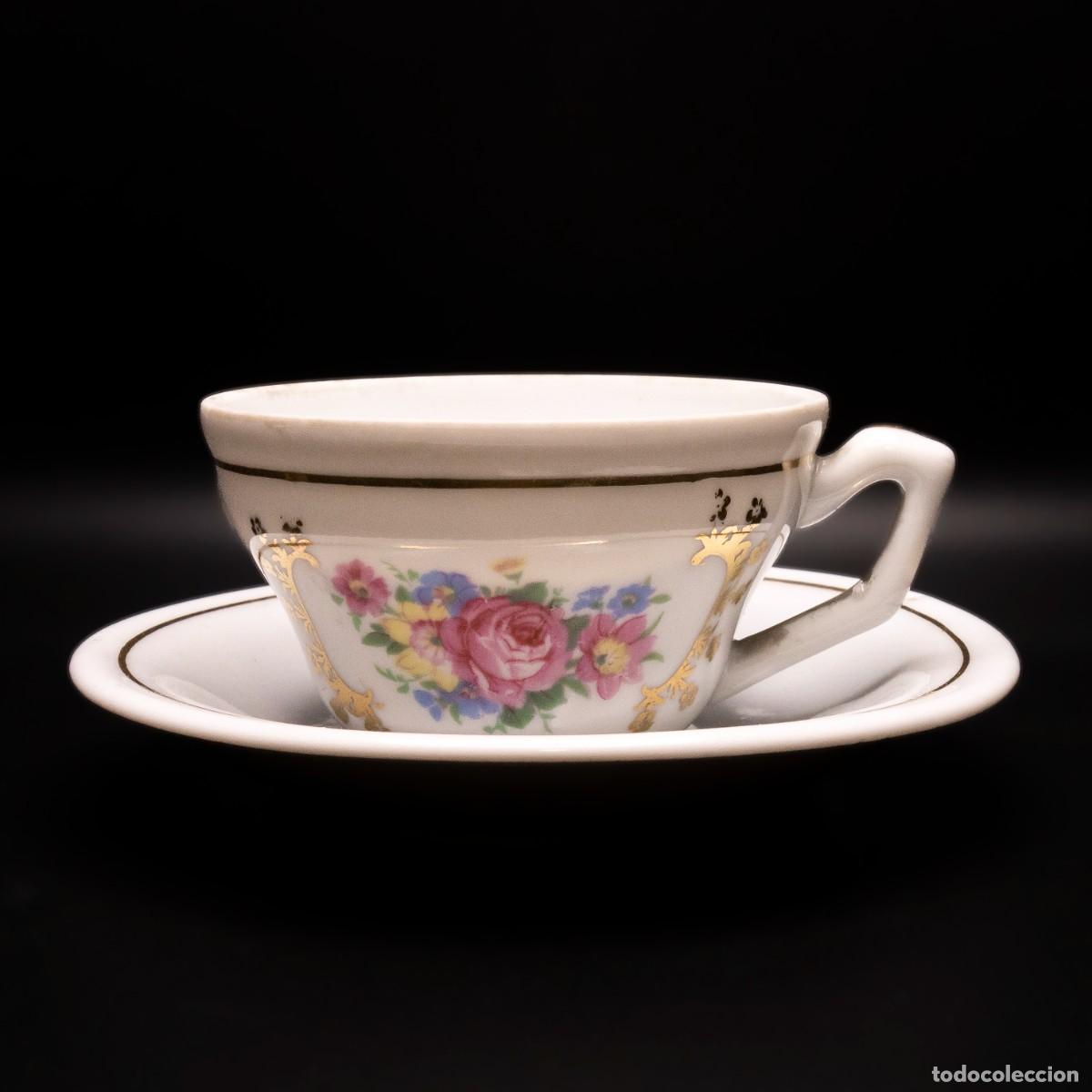 Antig&uuml;edades: Juego de Caf&eacute; Floral - Foto 1