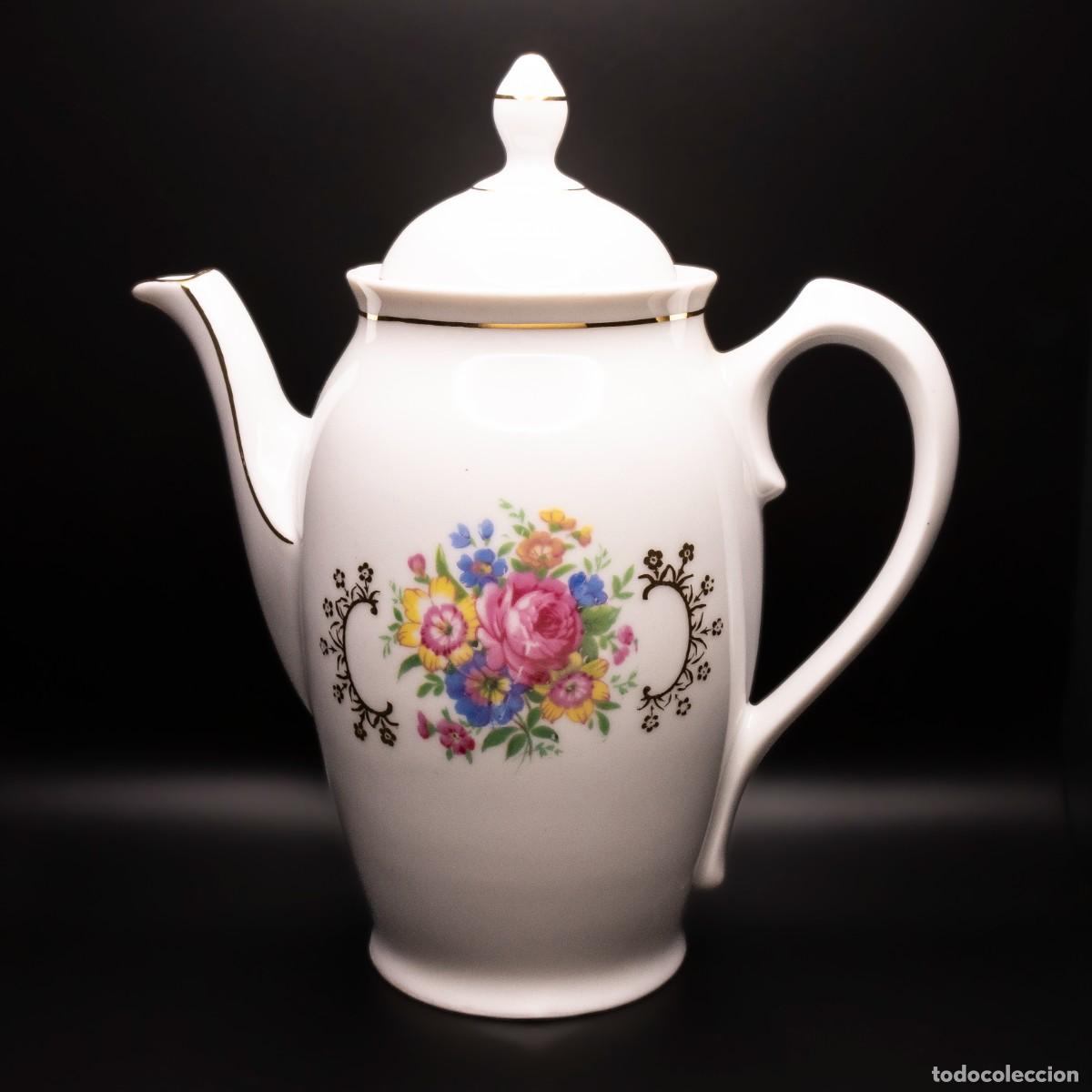 Antig&uuml;edades: Juego de Caf&eacute; Floral - Foto 4