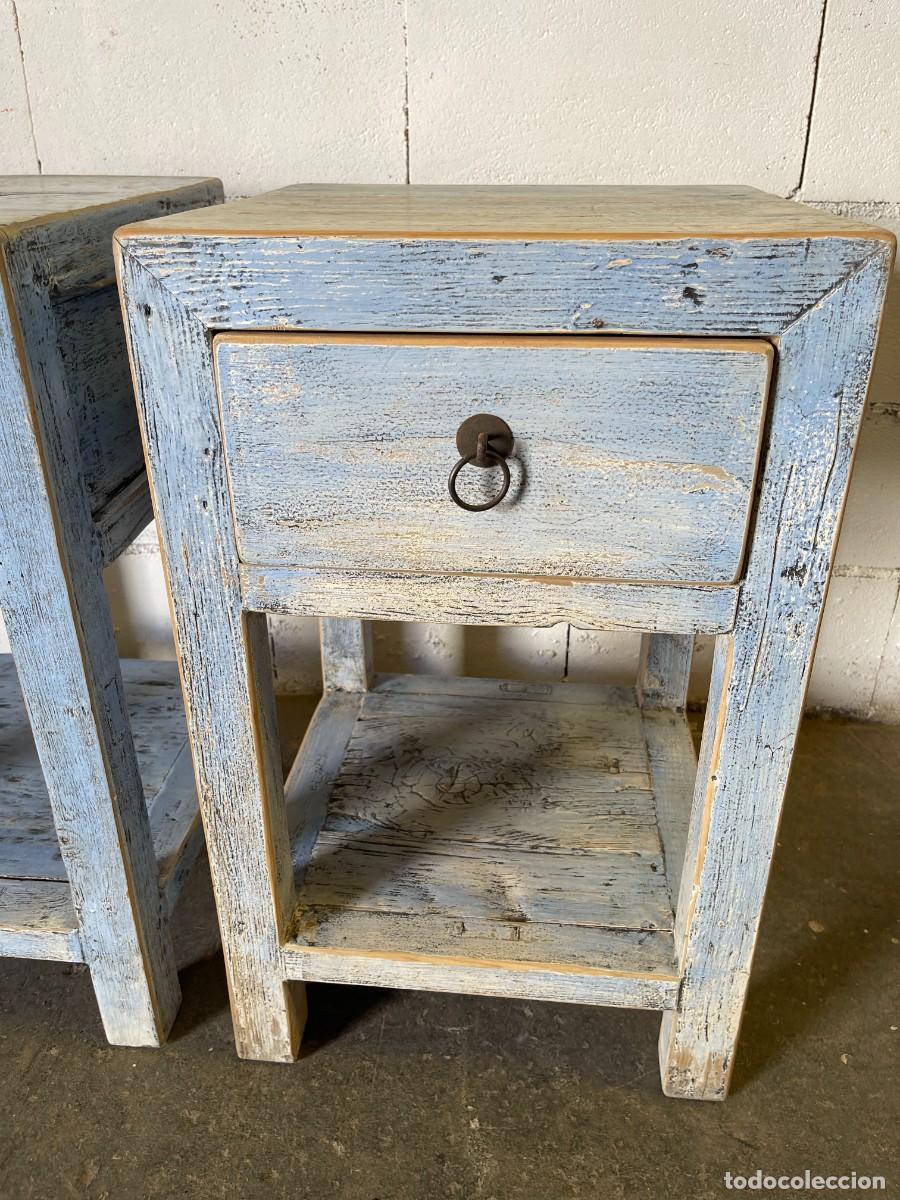 Antig&uuml;edades: pareja mesitas antigua RESTAURADAS - Foto 5