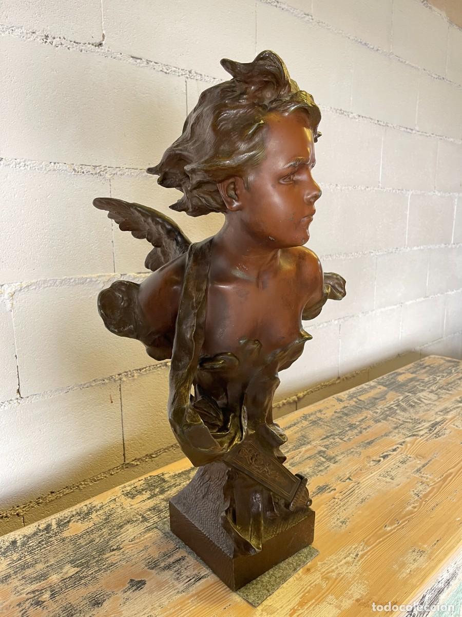 Antig&uuml;edades: figura bronce angel - Foto 3