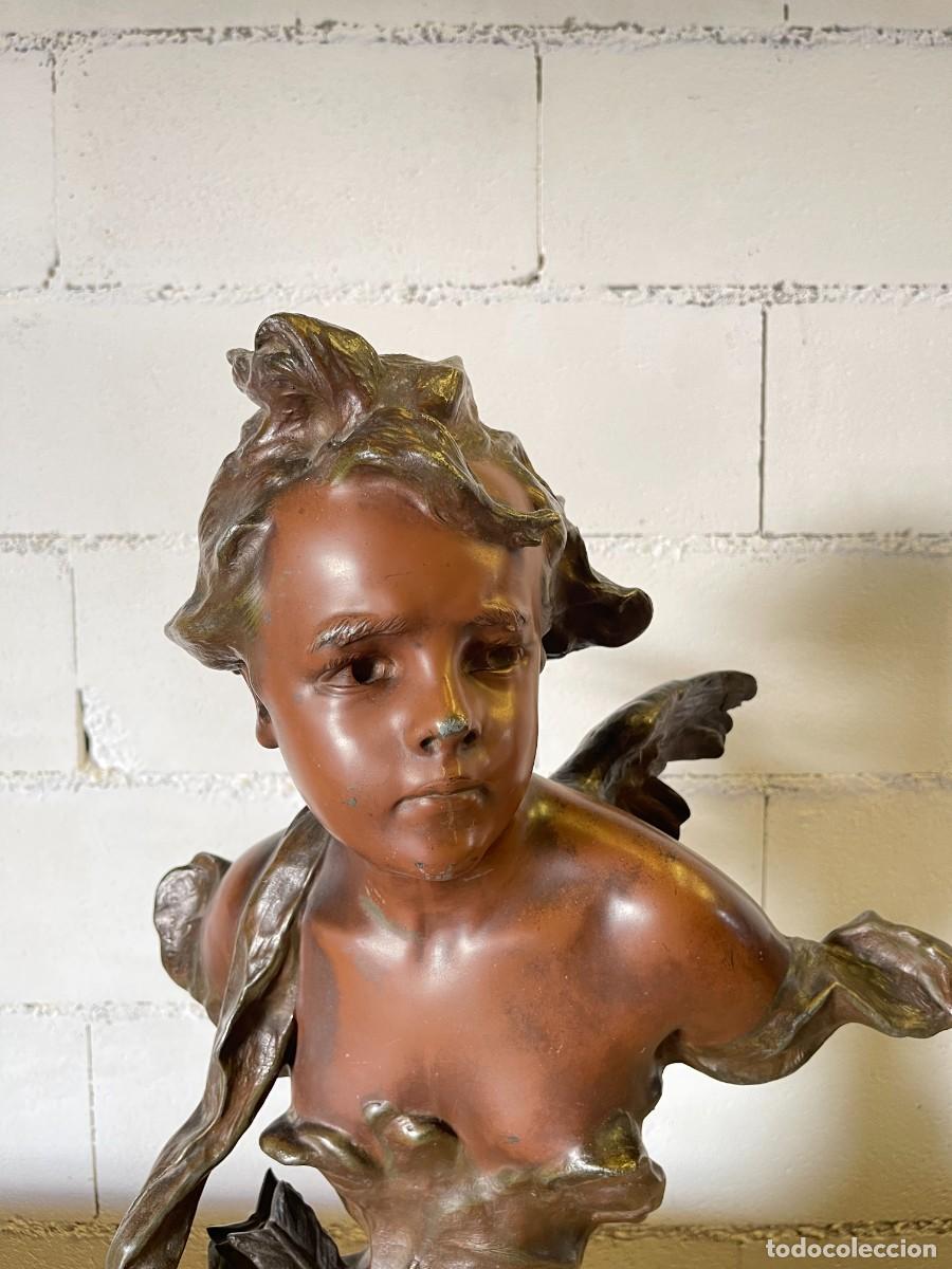 Antig&uuml;edades: figura bronce angel - Foto 4