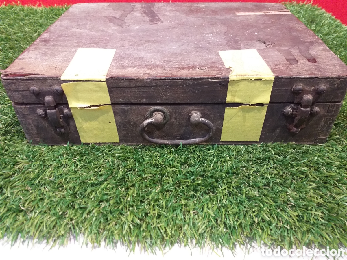 Oggetti Antichi: ANTIGUA CAJA DE HERRAMIENTAS PARA CHAPISTA. VER FOTOS!!!