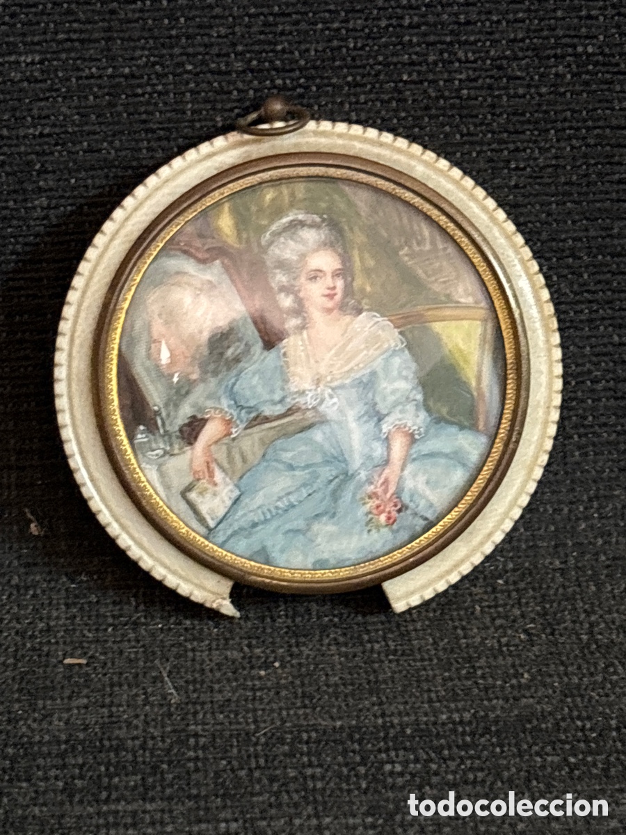 Antig&uuml;edades: Miniatura francesa siglo XIX. - Foto 1