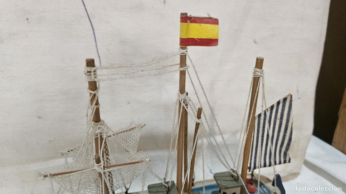 Antig&uuml;edades: barco de madera artenal - Foto 3